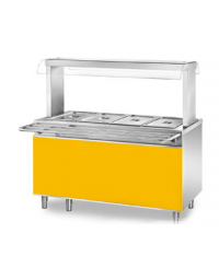 PANNELLO FRONTALE INOX COLORATO PER ELEMENTI SELF SERVICE (COLORI A RICHIESTA) - CM 120X70