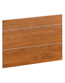 PANNELLO FRONTALE IN LEGNO PER ELEMENTI SELF SERVICE - COLOR NOCE - CON PROFILI LATERALI DI GIUNZIONE INOX - CM 100x60x1,8