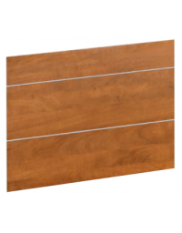 PANNELLO FRONTALE IN LEGNO PER ELEMENTI SELF SERVICE - COLOR NOCE - CON PROFILI LATERALI DI GIUNZIONE INOX - CM 200x60x1,8