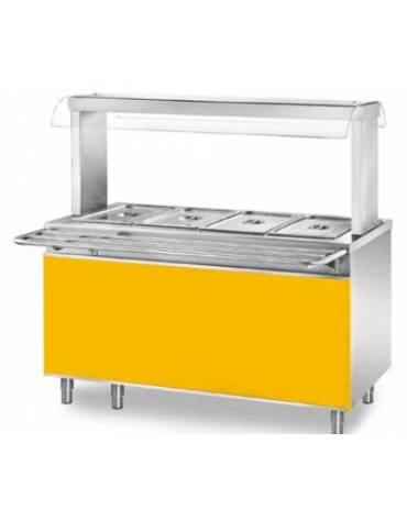 PANNELLO FRONTALE IN LEGNO PER ELEMENTI SELF SERVICE - COLOR WENGÉ - CM 80x60x1,8