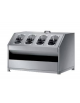 Tramoggia self service porta pane con portaposate e portavassoi - da appoggio su piedini - cm 100x70x60h