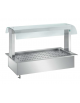 VASCA AD INCASSO BAGNOMARIA INOX AISI 304, mm 200h - SOVRASTRUTTURA CON LAMPADE ALOGENE INFRAROSSI  - cm  90x64x86h