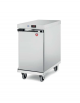 Carrello portateglie sottobanco inox - versione riscaldata 30°/90°C - capacità 6 teglie cm 40x60  - guide a "C" - cm 49,6x80x84h