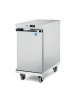 Carrello portateglie sottobanco inox - versione refrigerata 5°/15°C - capacità 5 teglie GN1/1 - guide a "C" - cm 42,1x73x84h