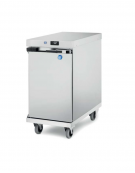 Carrello portateglie sottobanco inox - versione refrigerata 5°/15°C - capacità 5 teglie cm 60x40 - guide a "C" - cm 69,6x73x84h