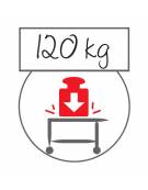 Carrello portapiatti impilati - in acciaio inox AISI 304 - Portata piatti 200 - cm 84x51x91h