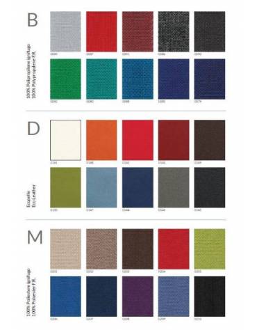 Poltrona attesa per ufficio ad 1 posto con rivestimento in ecopelle o poliestere ignifugo-Struttura portante in legno 