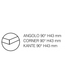 Tavolo inox AISI 304 freddo self-service con vasca raggiata mm 200h e 1 anta refrigerata - N°3 GN 1/1 - cm 120x70x89h