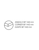 Tavolo inox AISI 304 freddo self-service con vasca raggiata mm 200h e 2 ante refrigerata - N°4 GN 1/1 - cm 150x70x89h