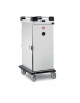 Carrello inox AISI 304 rigeneratore caldo 30°/130°C - 1 anta a battente - N° 9x2 GN1/2 - trifase Kw 8,1 - cm 59,5x89,7x150h