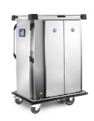 Carrello termorefrigerato a singola refrigerazione in acciaio inox AISI 304 18/10 - per 20 vassoi mm 570x325 - cm 114x78x143h