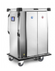 Carrello termorefrigerato a singola refrigerazione in acciaio inox AISI 304 18/10 - per 20 vassoi mm 570x325 - cm 114x78x143h