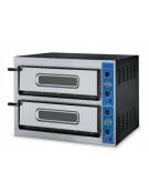 Forno per pizzeria elettrico professionale 2 Camere da 4+4 pizze  Ø 360 mm- N° 2 Camere da cm 72x72x14h - Monofase o Trifase