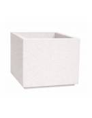 Fioriera quadrata in cemento calcestruzzo per esterno - colore Bianco pietra - cm 80x80x80h - Conforme ai CAM