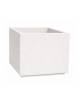 Fioriera quadrata in cemento calcestruzzo per esterno - colore Bianco pietra - cm 80x80x80h - Conforme ai CAM