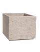 Fioriera quadrata in cemento calcestruzzo per esterno - colore Grigio travertino - cm 80x80x80h - Conforme ai CAM