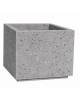 Fioriera quadrata in cemento calcestruzzo per esterno - colore Grigio pietra - cm 100x100x80h - Conforme ai CAM