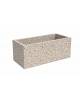 Fioriera rettangolare in cemento calcestruzzo per esterno - colore Grigio sabbiato - cm 100x30x60h - Conforme ai CAM