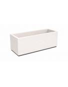 Fioriera rettangolare in cemento calcestruzzo per esterno - colore Bianco pietra - cm 100x40x50h - Conforme ai CAM