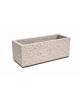 Fioriera rettangolare in cemento calcestruzzo per esterno - colore Grigio sabbiato - cm 100x40x50h - Conforme ai CAM