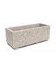 Fioriera rettangolare in cemento calcestruzzo per esterno - colore Grigio sabbiato - cm 80x40x50h - Conforme ai CAM
