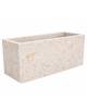 Fioriera rettangolare in cemento calcestruzzo per esterno - colore Bianco travertino - cm 80x50x50h - Conforme ai CAM