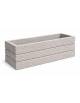Fioriera rettangolare in cemento calcestruzzo per esterno - colore Bianco sabbiato - senza zoccolatura - cm 100x40x50h - CAM