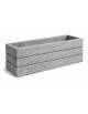 Fioriera rettangolare in cemento calcestruzzo per esterno - colore Grigio pietra - senza zoccolatura - cm 80x40x50h - CAM