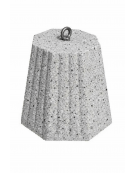 Dissuasore traffico stradale ottagonale in cemento calcestruzzo - colore Grigio pietra - cm 55x55x45h - Conforme ai CAM