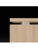 Dattilo scrivania con fianchi in legno - Versione con distanziali in ABS - Vari colori disponibili - cm 100x60x74h