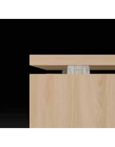 Dattilo scrivania con fianchi in legno - Versione con distanziali in ABS - Vari colori disponibili - cm 200x60x74h