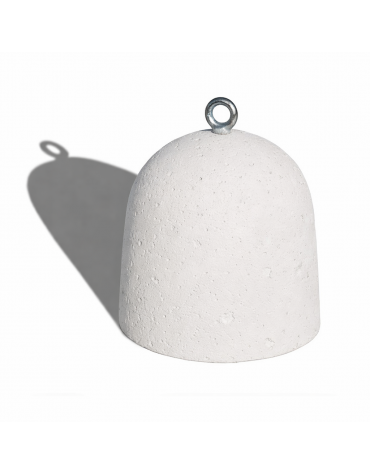 Dissuasore traffico in cemento a panettone da Kg 90 - colore Bianco pietra - cm Ø40x45h - Conforme ai CAM