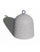 Dissuasore traffico in cemento a panettone da Kg 90 - colore Grigio pietra - cm Ø40x45h - Conforme ai CAM