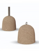 Dissuasore traffico in cemento a panettone da Kg 90 - colore Grigio sabbiato - cm Ø40x45h - Conforme ai CAM