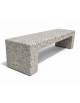PANCHINA RETTANGOLARE MONOBLOCCO IN CEMENTO, SOSTEGNI SPESSORE CM 17 - COLORE GRIGIO SABBIATO - CM 170X50X50H - Conforme ai CAM