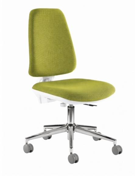 Sedia operativa base cromato cromato - alzata a gas - schienale regolabile cm 48x66x104/117h