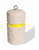 DISSUASORE IN CEMENTO CON FASCIA CATARIFRANGENTE - DIAMETRO CM 35 ALTEZZA CM 60 - COLORE BIANCO TRAVERTINO - Conforme ai CAM