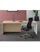 Scrivania presidenziale destra con fianchi e piano in melaminico, spessore piano mm 38 - Colori a scelta - cm 180x90x74h