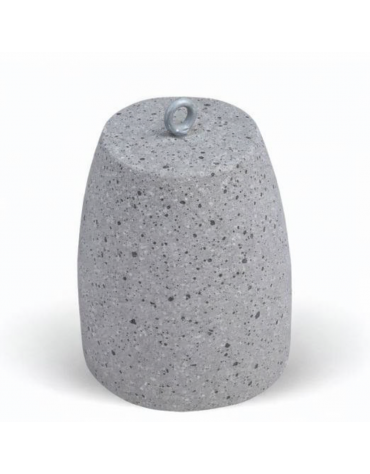 Dissuasore traffico stradale in cemento calcestruzzo - colore Grigio pietra - cm Ø40x50h - Conforme ai CAM