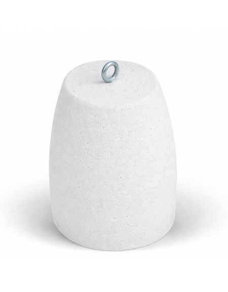 Dissuasore traffico stradale in cemento calcestruzzo - colore Bianco pietra - cm Ø40x50h - Conforme ai CAM