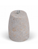 Dissuasore traffico stradale in cemento calcestruzzo - colore Grigio travertino - cm Ø40x50h - Conforme ai CAM