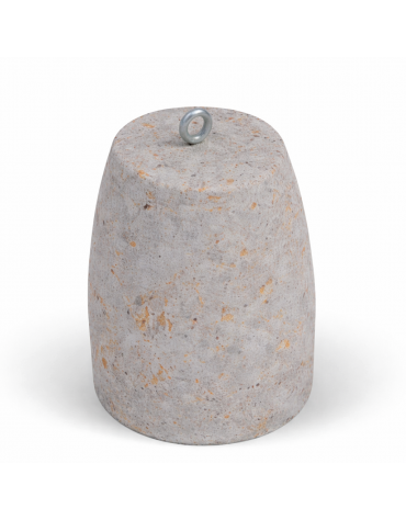 Dissuasore traffico stradale in cemento calcestruzzo - colore Grigio travertino - cm Ø40x50h - Conforme ai CAM