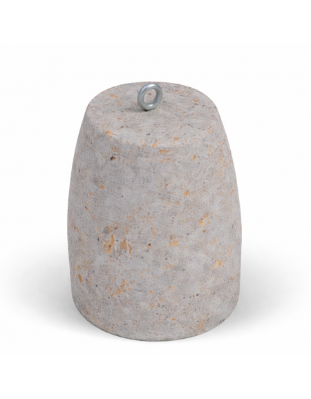 Dissuasore traffico stradale in cemento calcestruzzo - colore Grigio travertino - cm Ø40x50h - Conforme ai CAM