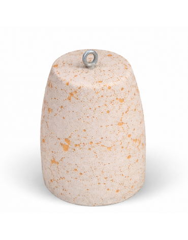 Dissuasore traffico stradale in cemento calcestruzzo - colore Bianco travertino - cm Ø40x50h - Conforme ai CAM