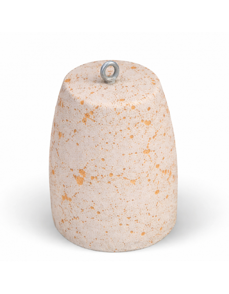 Dissuasore traffico stradale in cemento calcestruzzo - colore Bianco travertino - cm Ø40x50h - Conforme ai CAM