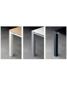 Scrivania con piano lineare in melaminico spessore mm 38 e struttura metallica - Colori a scelta - cm 160x90x74h