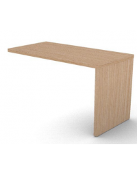 Appendice retta per scrivania con&nbsp;piano melaminico spessore mm 38 e fianco pennellato&nbsp;- Colori a scelta - cm 80x60x74h