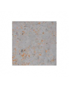 Panchina rettangolare monoblocco in cemento con mezza seduta in legno - colore Grigio travertino - cm 200x60x45h - CAM