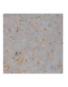 Panchina quadrata in cemento colore Grigio travertino - seduta frontale e schienale in legno - cm 60x65x85h - Conforme ai CAM