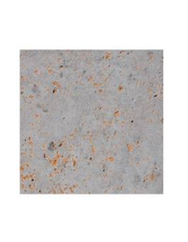 Panchina quadrata in cemento colore Grigio travertino - seduta frontale e schienale in legno - cm 60x65x85h - Conforme ai CAM